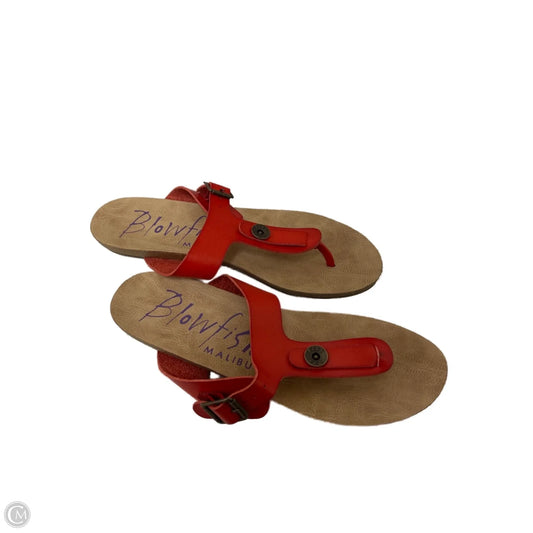 Sandals Flip Flops By Blowfish In Red, Size: 8.5