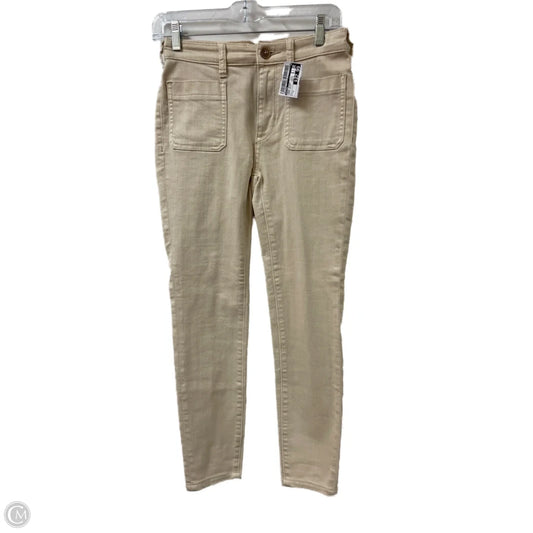 Jeans Skinny By Pilcro In Cream Denim, Size: 2