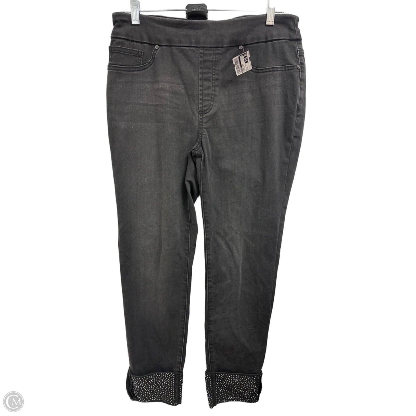 Jeans Skinny By Chicos In Grey Denim, Size: 6