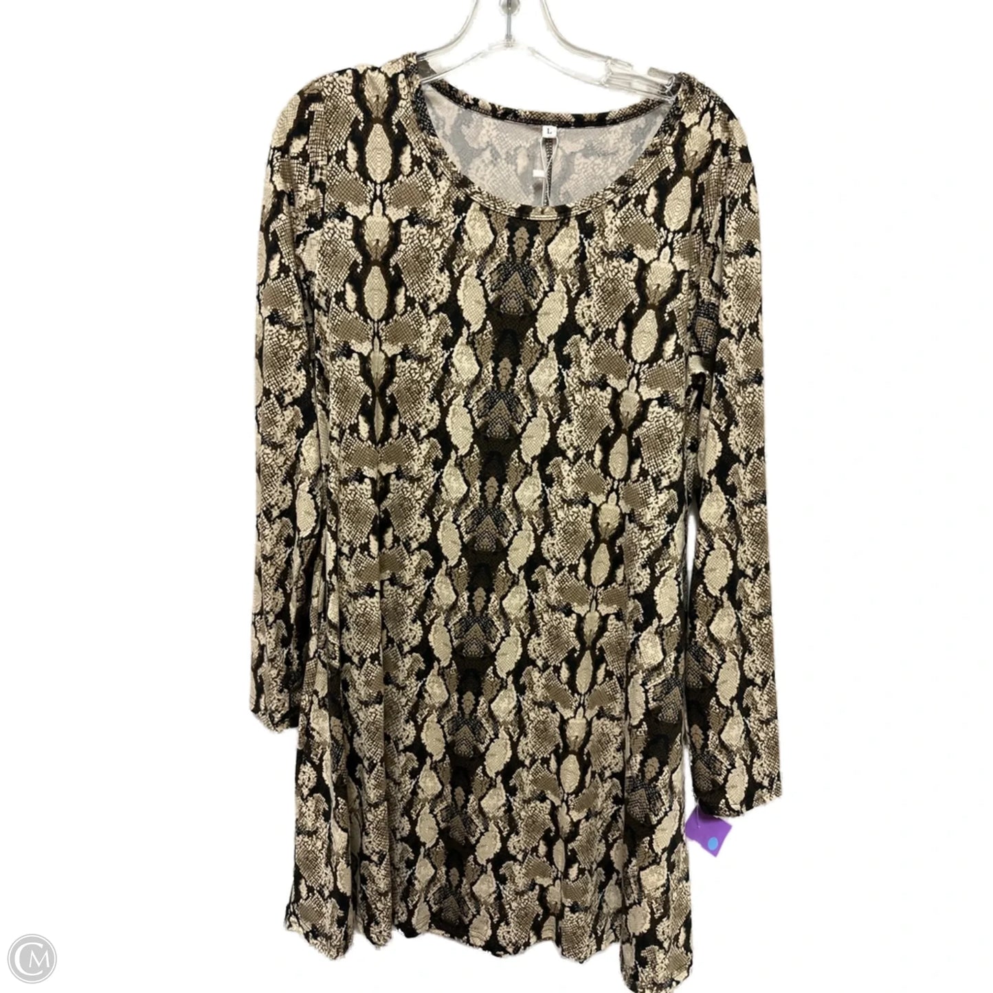 Dress Casual Short By Clothes Mentor In Snakeskin Print, Size: L