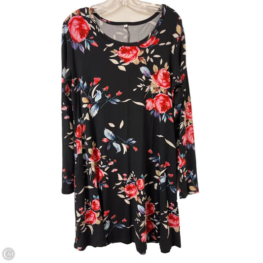 Tunic Long Sleeve By Clothes Mentor In Floral Print, Size: L