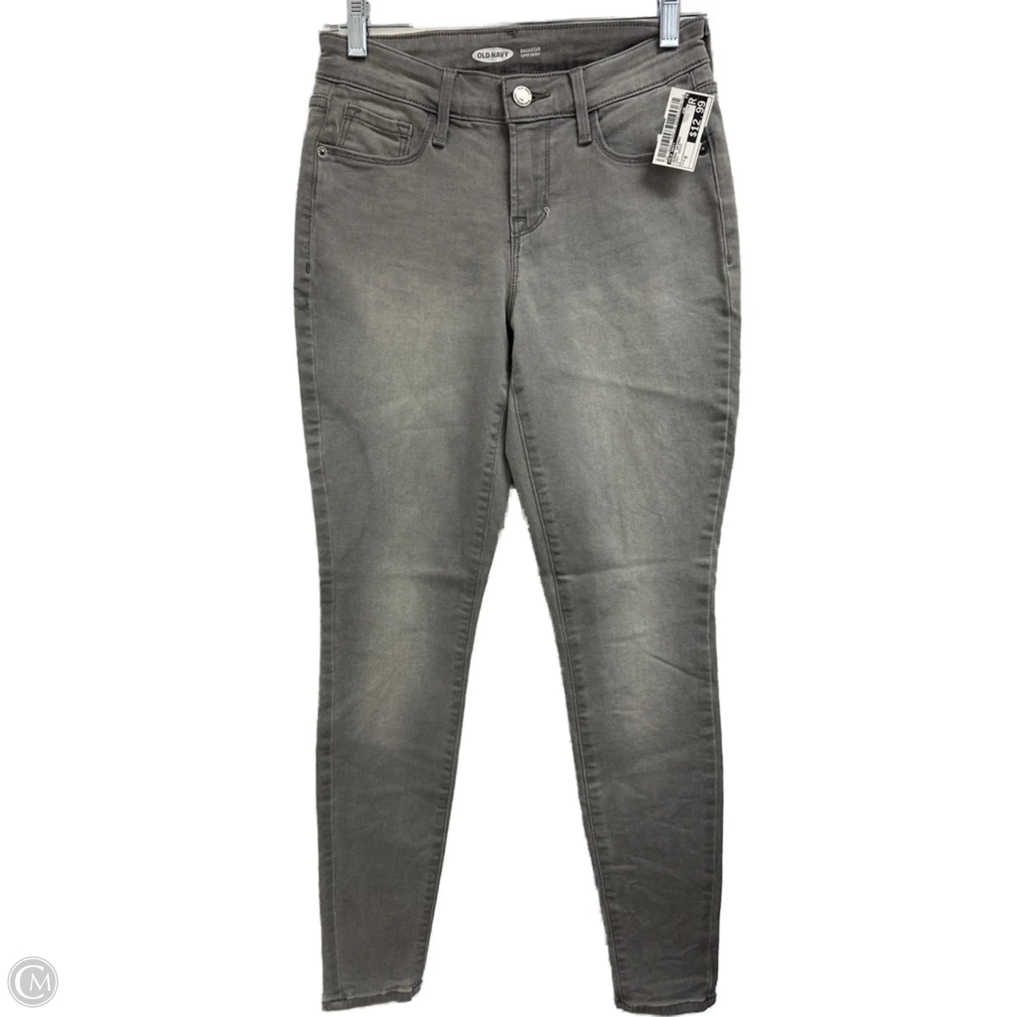 Jeans Skinny By Old Navy In Grey Denim, Size: 0