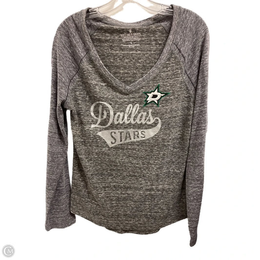 Top Long Sleeve By Clothes Mentor In Grey, Size: L