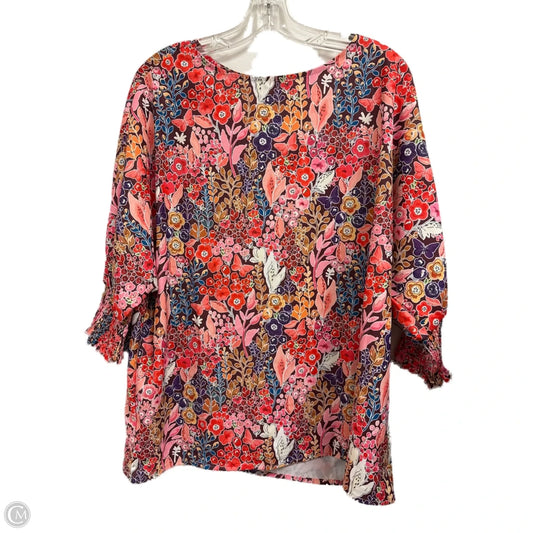 Top Long Sleeve By Clothes Mentor In Floral Print, Size: S