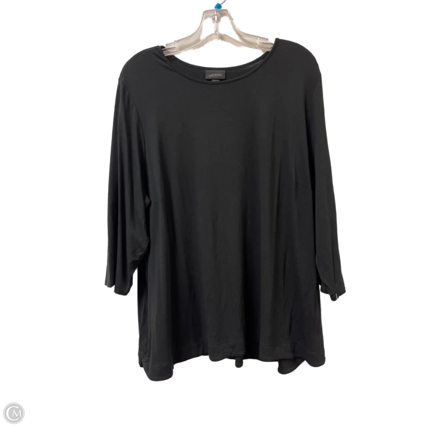 Top Long Sleeve By J. Jill In Black, Size: 2x