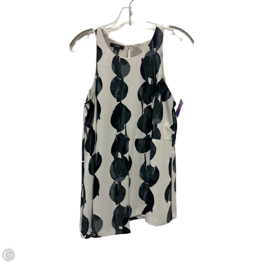 Top Sleeveless By Alfani In Black & White, Size: S