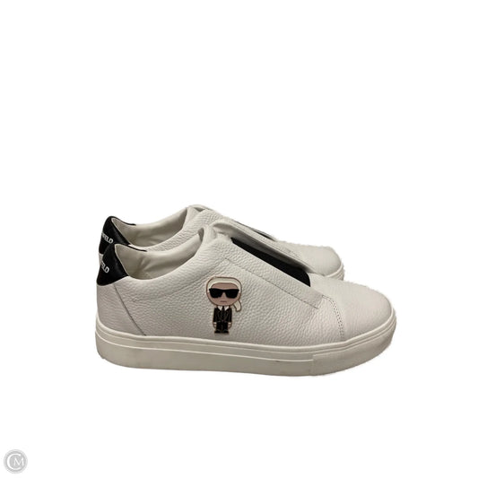 Shoes Designer By Karl Lagerfeld In Black & White, Size: 9.5