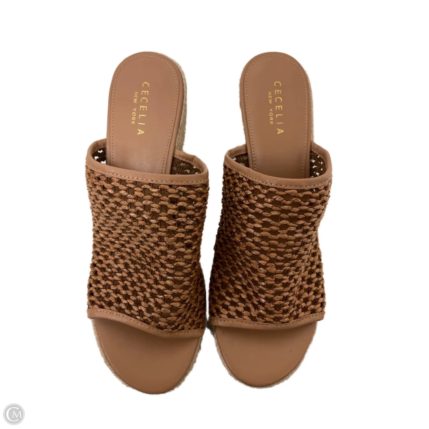 Sandals Heels Wedge By Cma In Brown, Size: 11