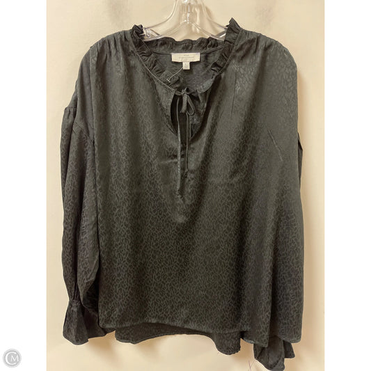 Top Long Sleeve By New Directions In Black, Size: L