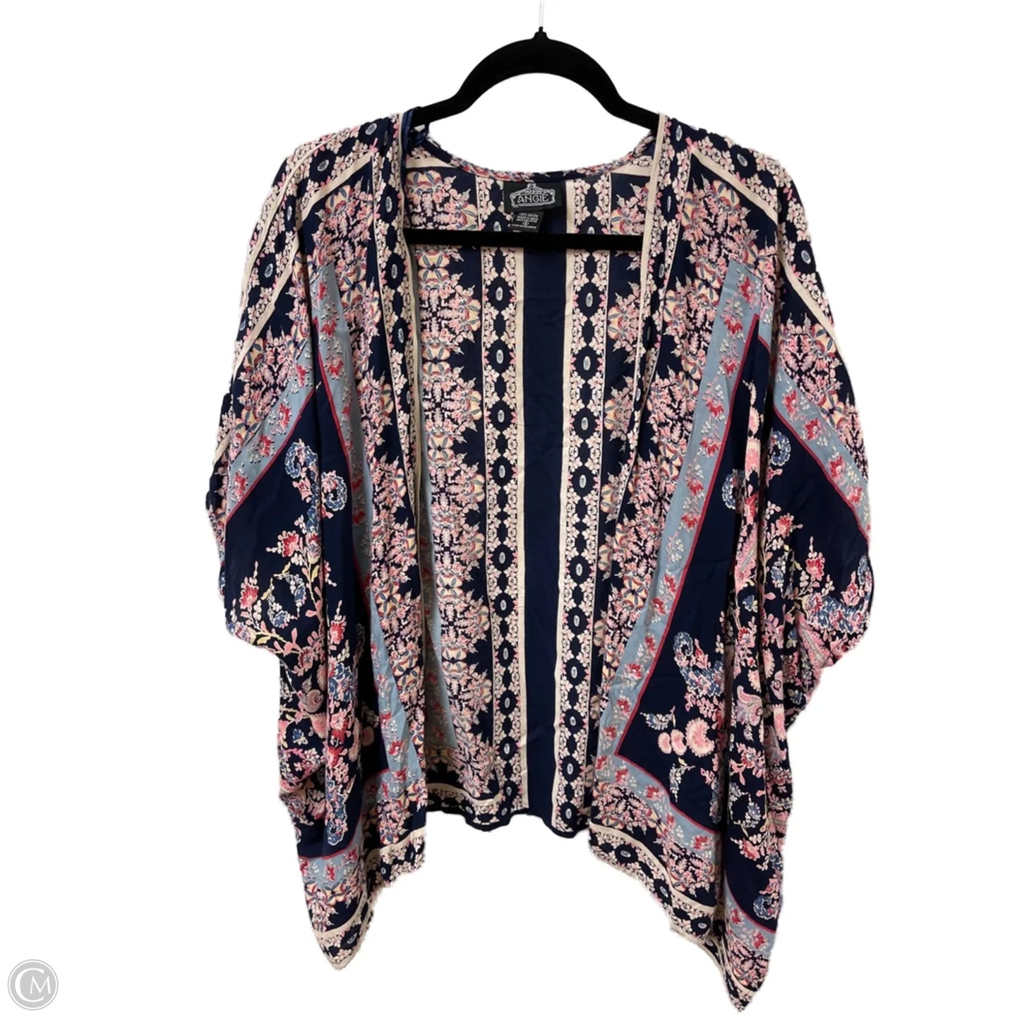 Kimono By Angie In Blue & Cream, Size: S
