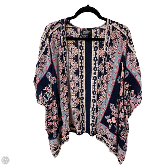 Kimono By Angie In Blue & Cream, Size: S
