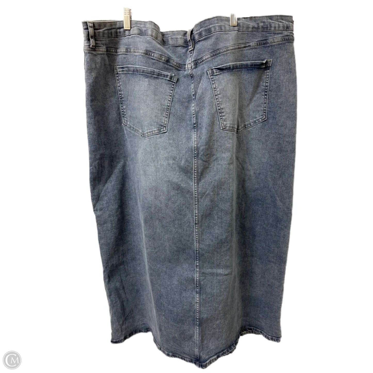 Skirt Maxi By Fashion Nova In Blue Denim, Size: 22