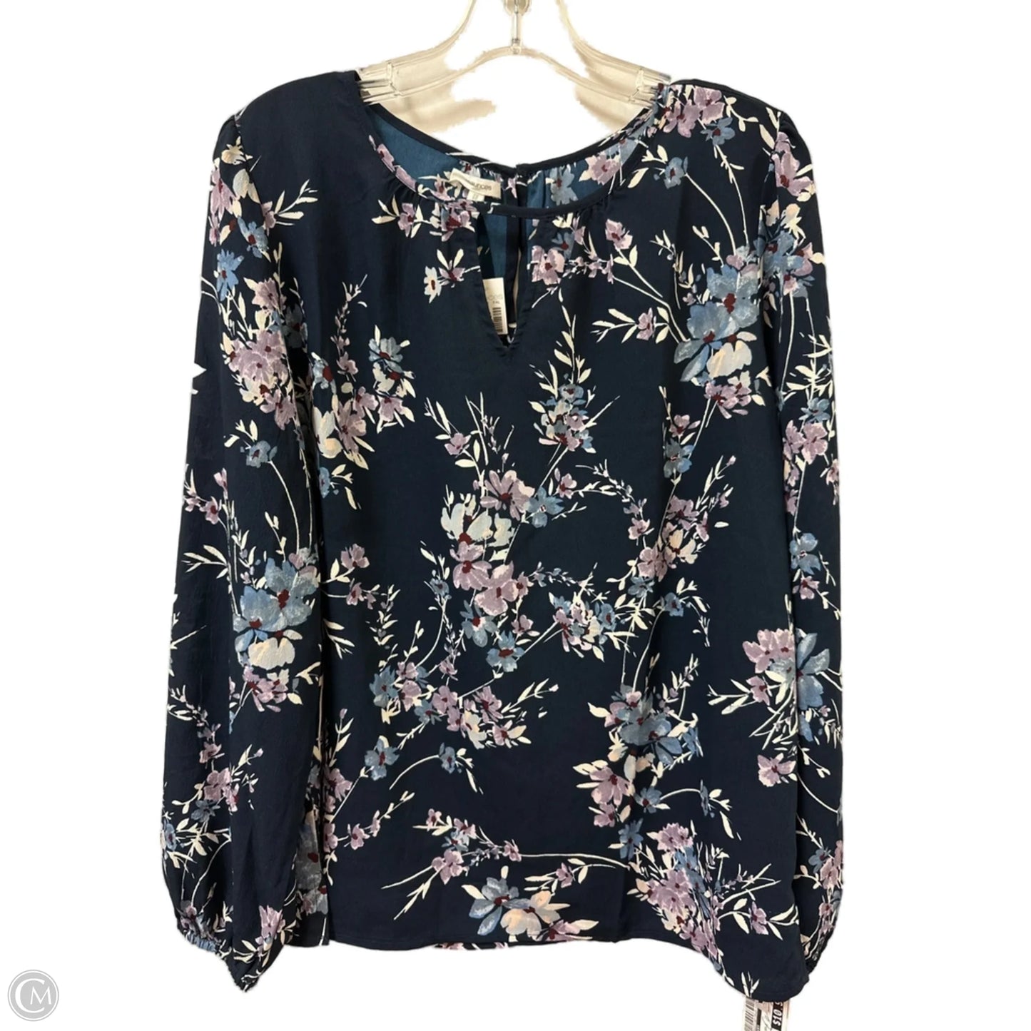 Top Long Sleeve By Maurices In Blue & Purple, Size: L