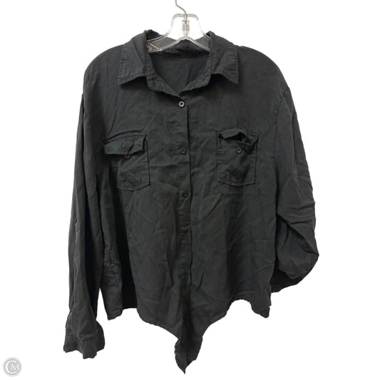 Blouse Long Sleeve By Clothes Mentor In Black, Size: Xl