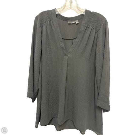 Top Long Sleeve By Ana In Black, Size: Xl