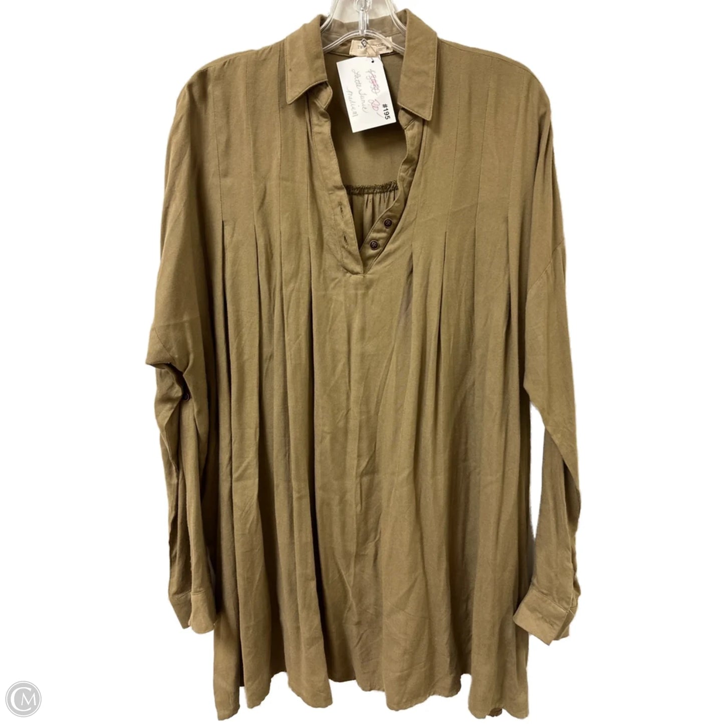 Tunic Long Sleeve By Twenty Second In Green, Size: M