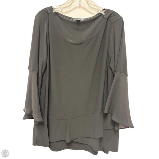 Top Long Sleeve By Roz And Ali In Black, Size: Xl