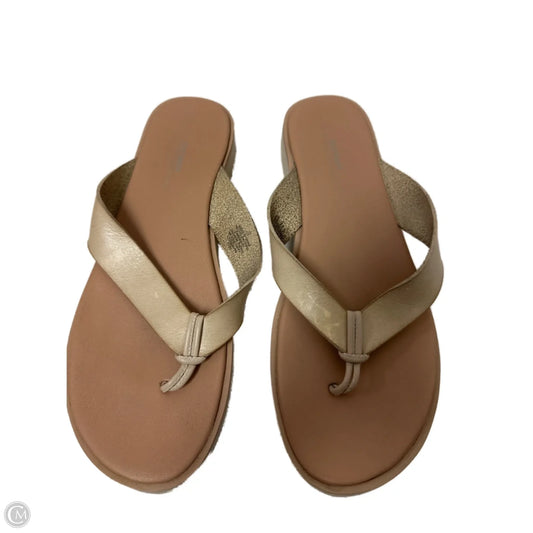 Sandals Flip Flops By Old Navy In Cream, Size: 10