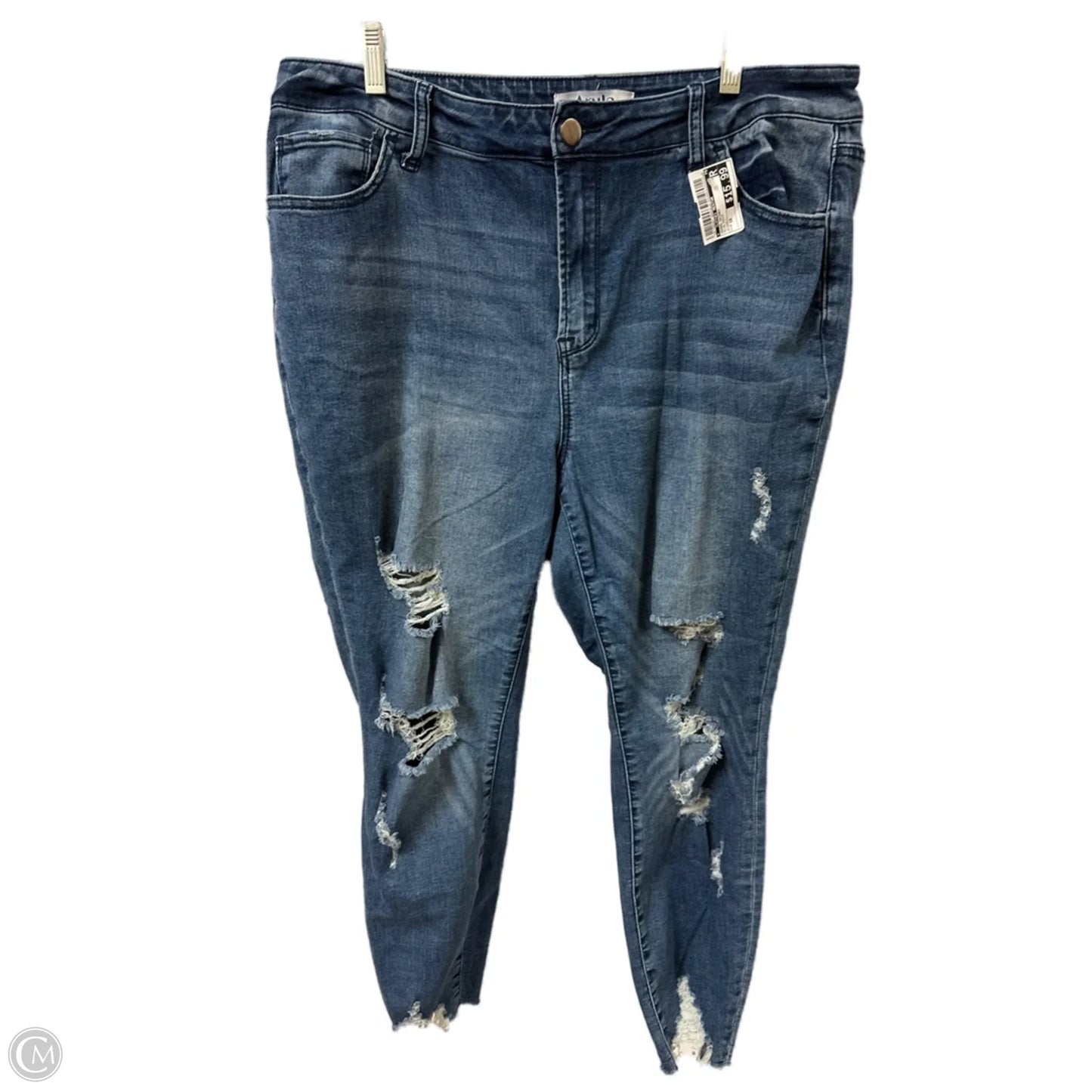 Jeans Skinny By Clothes Mentor In Blue Denim, Size: 16