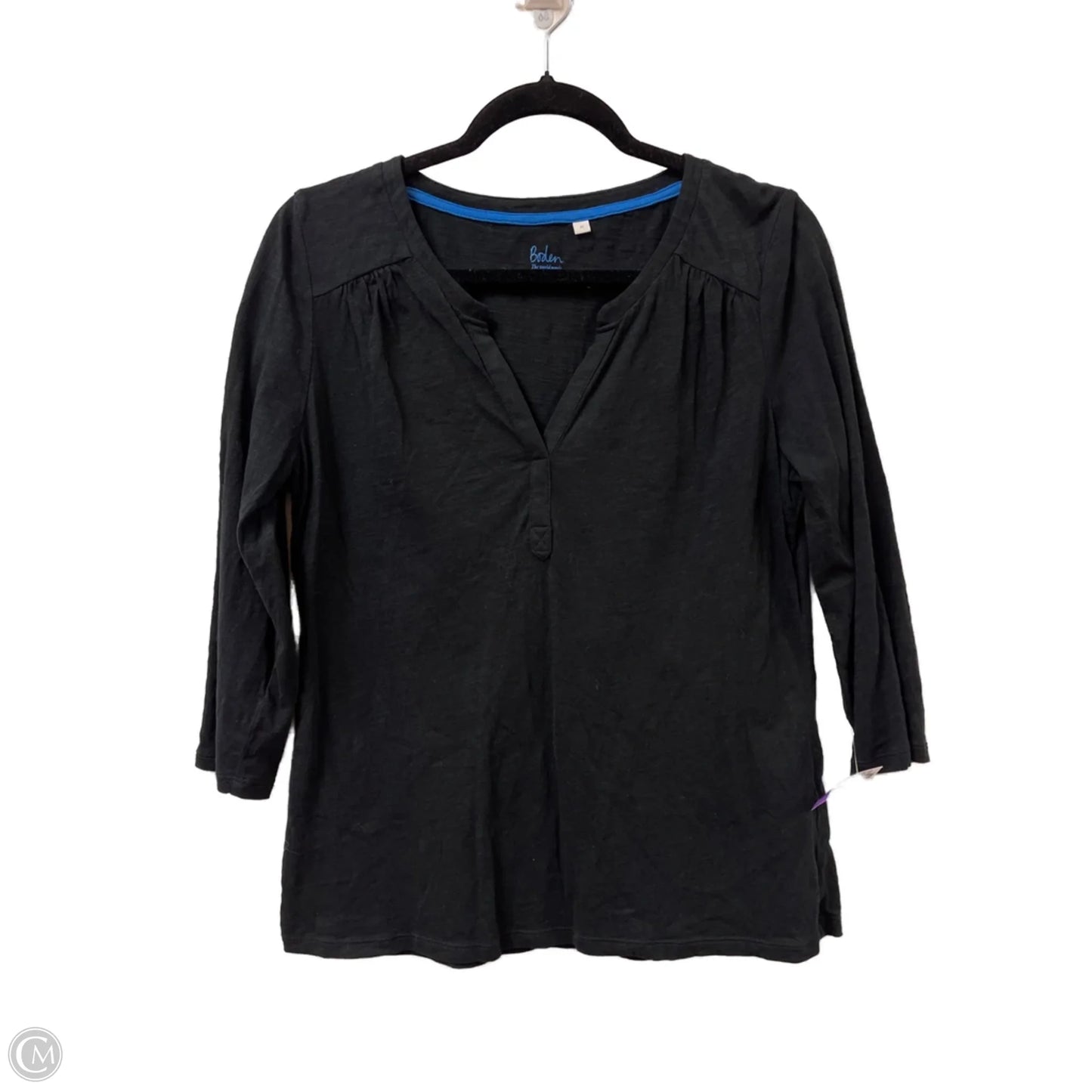 Top Long Sleeve By Boden In Black, Size: M