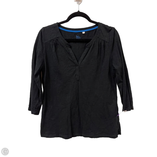 Top Long Sleeve By Boden In Black, Size: M