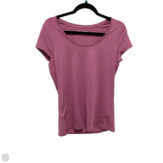 Top Short Sleeve By Ann Taylor In Purple, Size: M