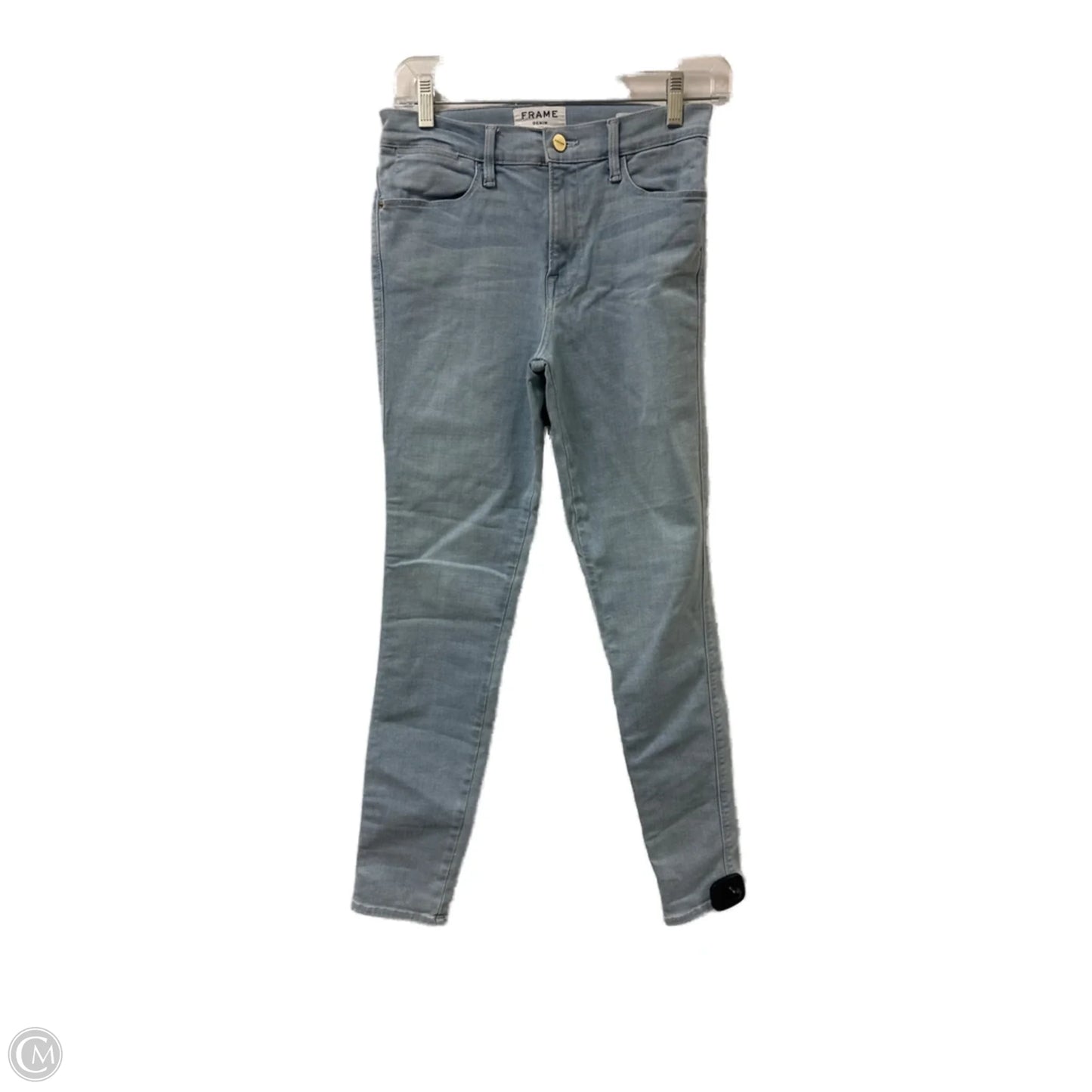 Jeans Skinny By Frame In Blue Denim, Size: 6