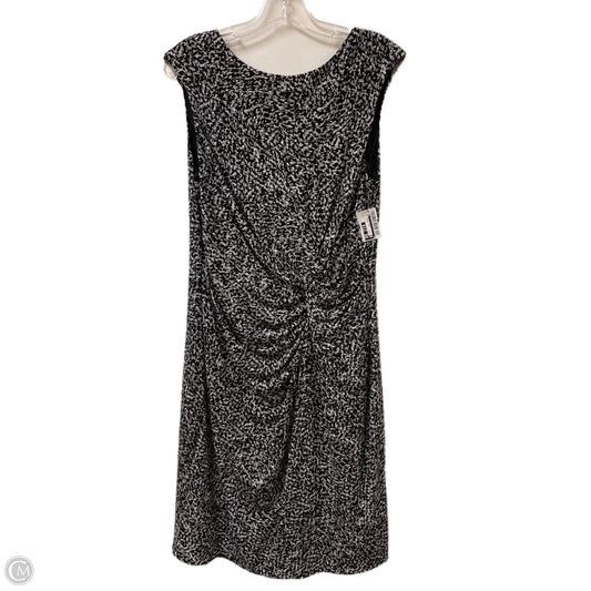 Dress Casual Midi By Chaus In Black & White, Size: L