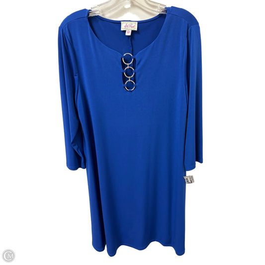 Dress Casual Short By Clothes Mentor In Blue, Size: L