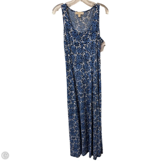 Dress Casual Maxi By Michael By Michael Kors In Blue & White, Size: L