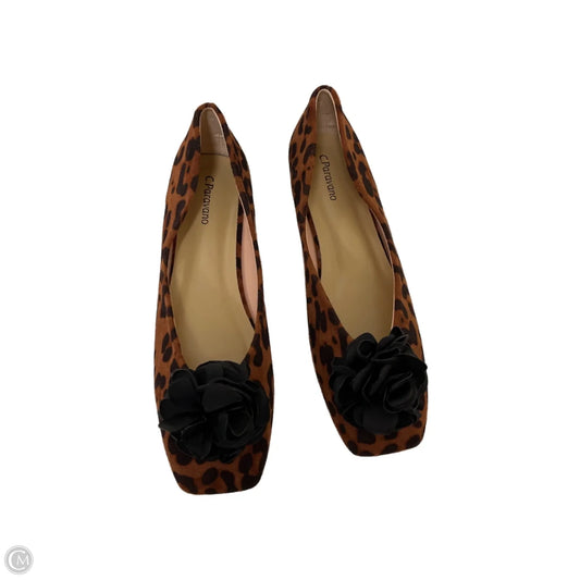 Shoes Flats By Clothes Mentor In Animal Print, Size: 8.5