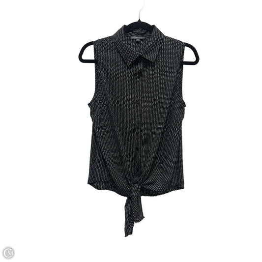 Blouse Sleeveless By Adrianna Papell In Black & White, Size: M