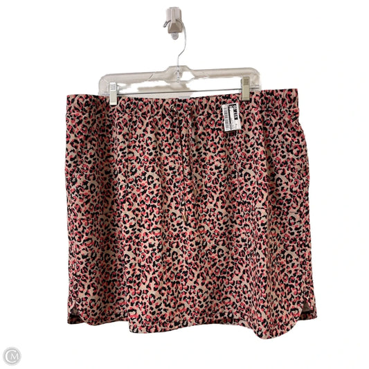 Athletic Skort By Chicos In Animal Print, Size: 16