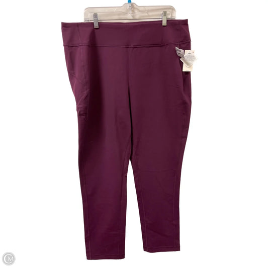 Athletic Leggings By Duluth Trading In Purple, Size: Xl