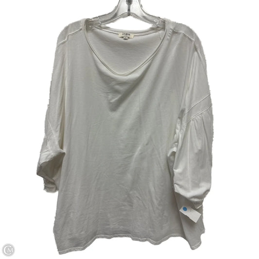 Top Long Sleeve By Umgee In White, Size: L
