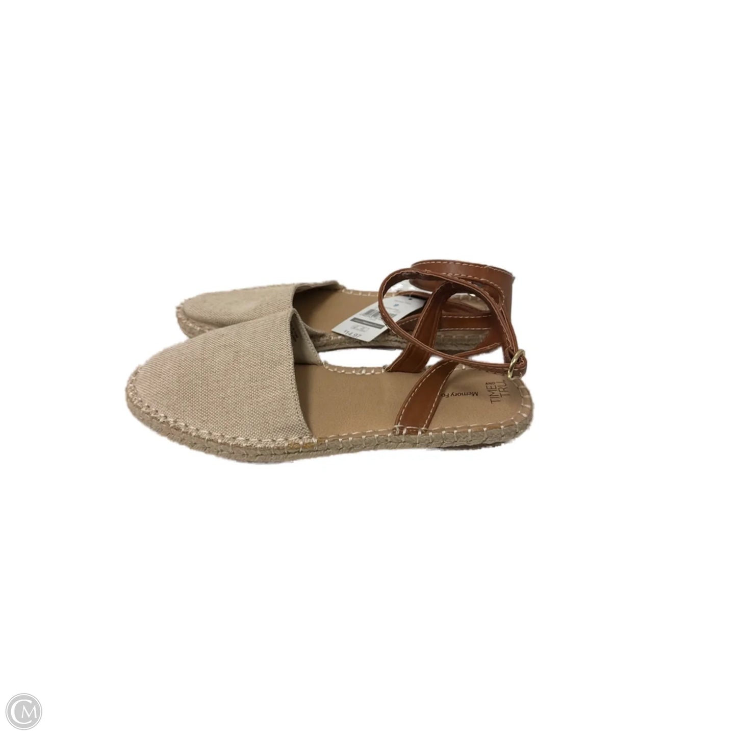 Sandals Flats By Time And Tru In Cream, Size: 9
