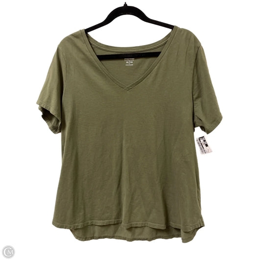 Top Short Sleeve By Old Navy In Green, Size: Xl