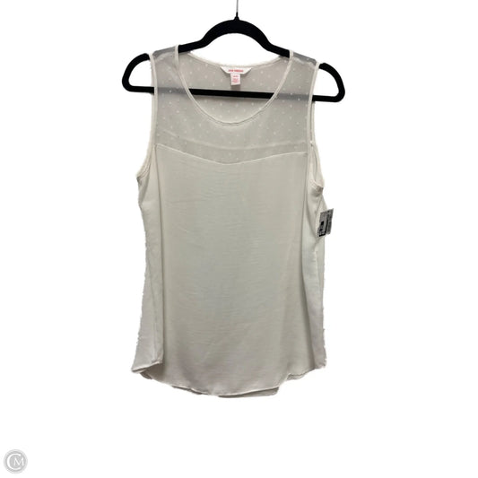 Top Sleeveless By Joe Fresh In White, Size: M