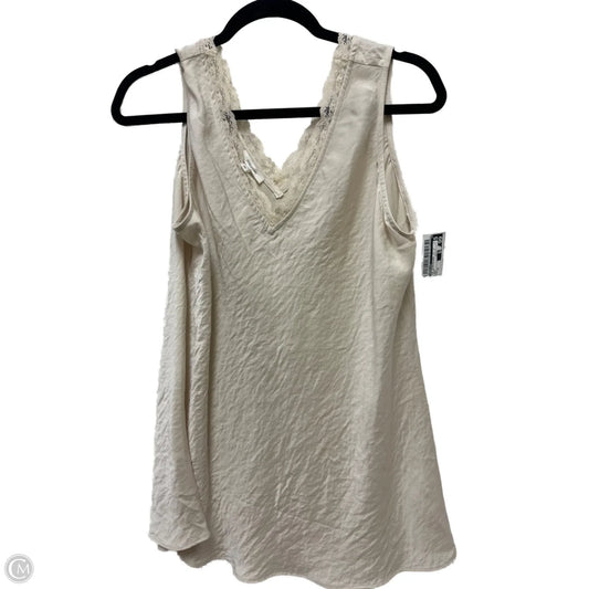 Top Sleeveless By Maurices In Cream, Size: Xl