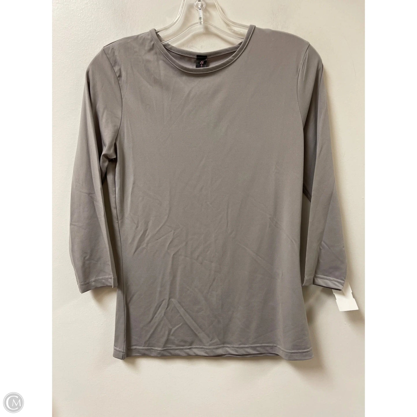 Top Long Sleeve By Clothes Mentor In Grey, Size: M