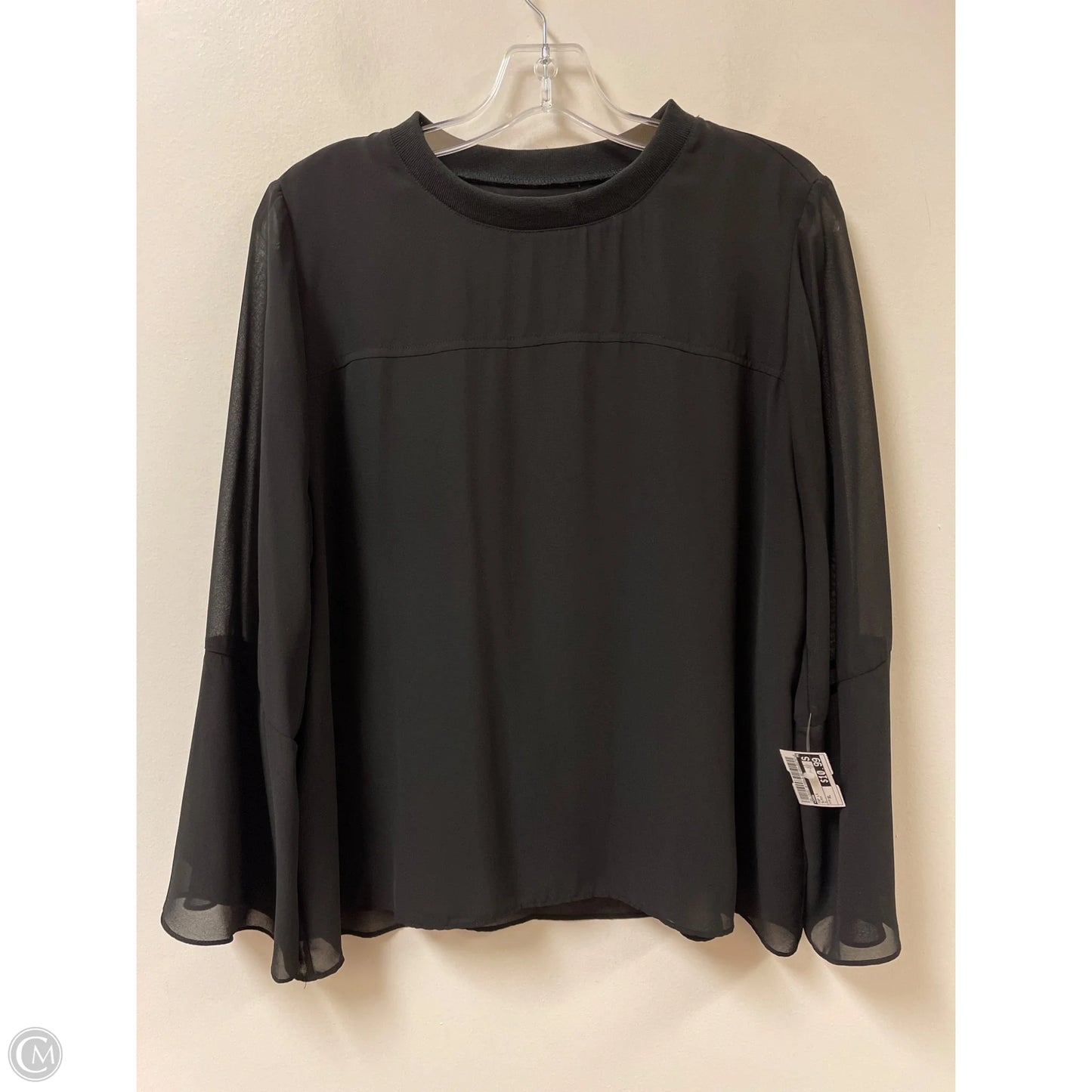 Top Long Sleeve By Zara In Black, Size: Xl