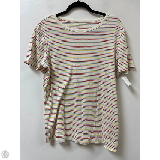 Top Short Sleeve By Duluth Trading In Striped Pattern, Size: Xl