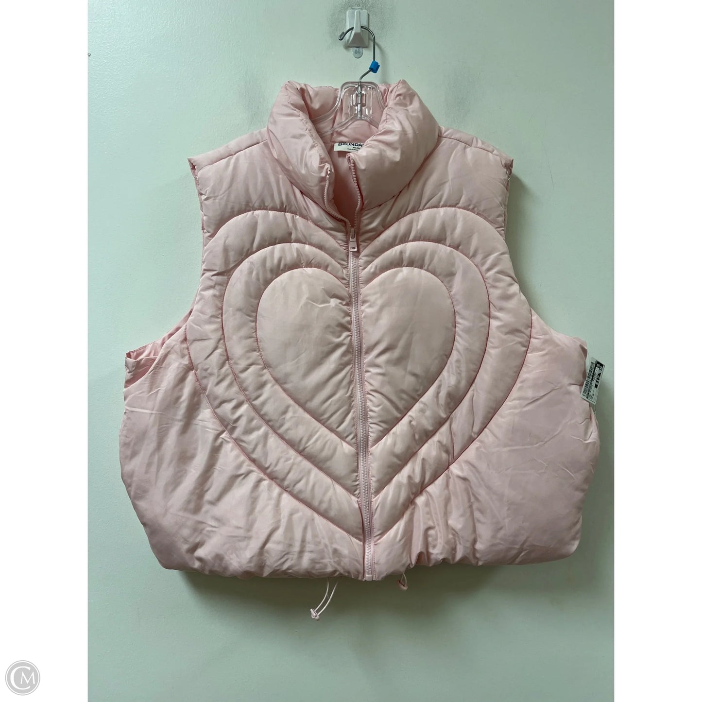 Vest Puffer & Quilted By No Boundaries In Pink, Size: 1x