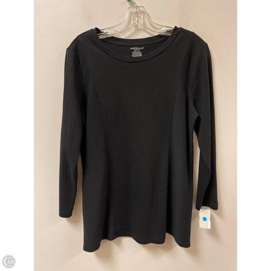 Top Long Sleeve By West Bound In Black, Size: Lp