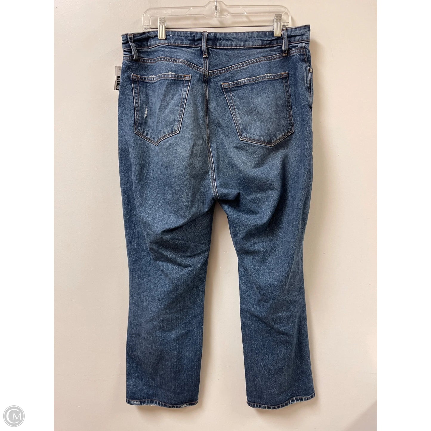 Jeans Straight By Loft In Blue Denim, Size: 12