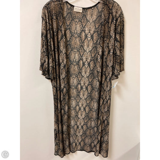 Kimono By Free Kisses In Snakeskin Print, Size: Xl