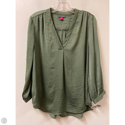 Top Long Sleeve By Vince Camuto In Green, Size: L