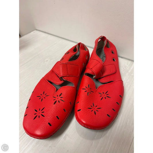 Shoes Flats By Clothes Mentor In Red, Size: 9