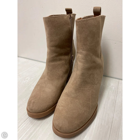 Boots Ankle Heels By Universal Thread In Taupe, Size: 6
