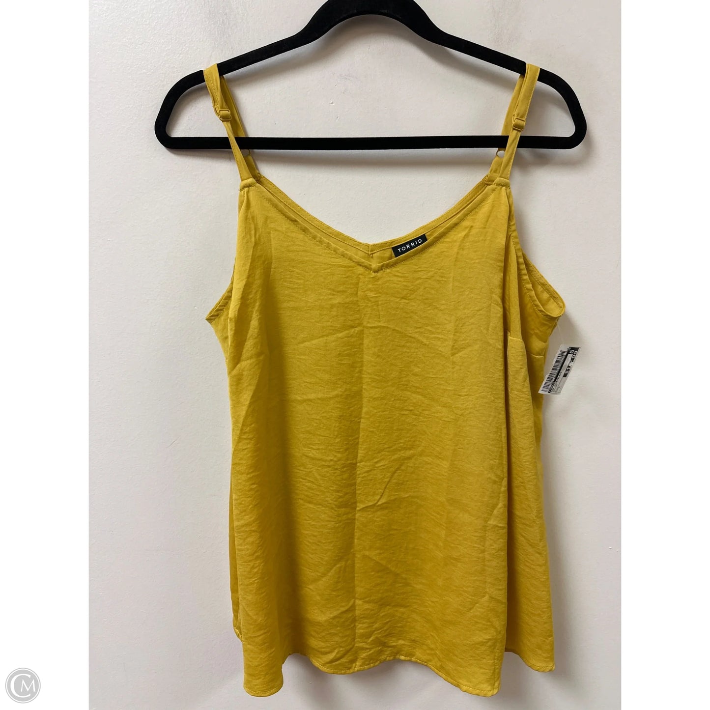 Top Sleeveless By Torrid In Yellow, Size: L